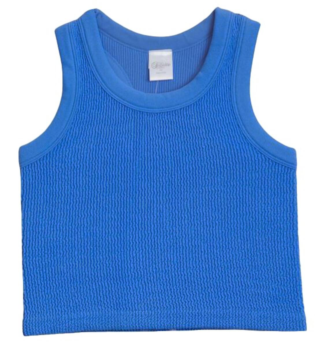 Smocking Sleeveless Tank