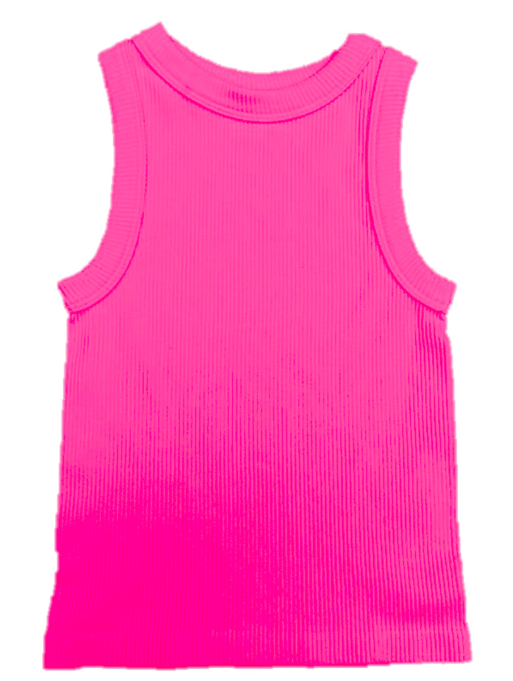 High Neck Ribbed Tank
