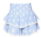 DAISY PRINT LAYERED SKORT