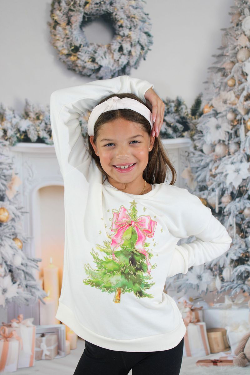 Coquette Christmas Tree Sweatshirt