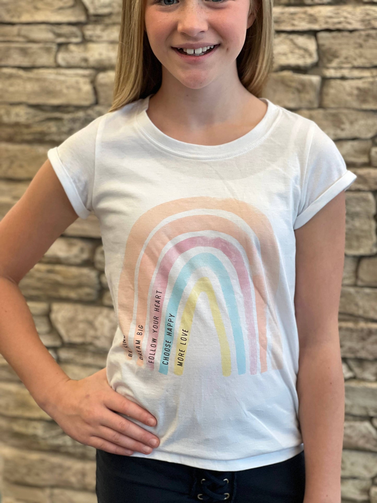 Be Kind Rainbow Tee