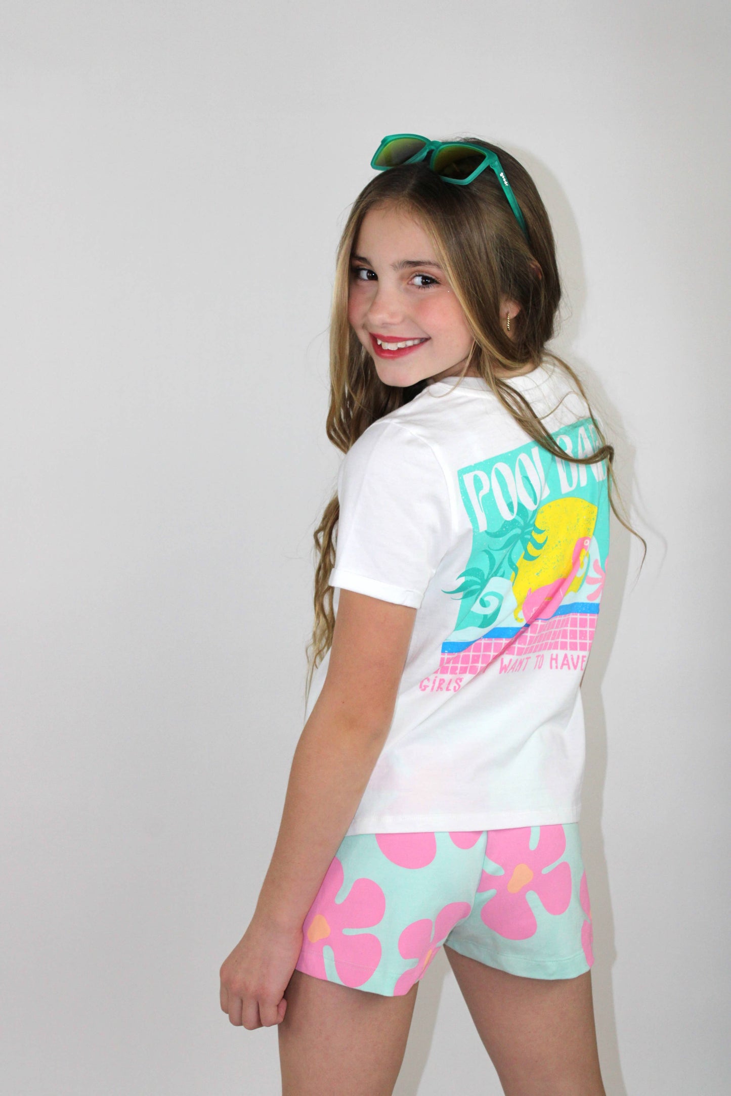 Pool babe graphic shirt
