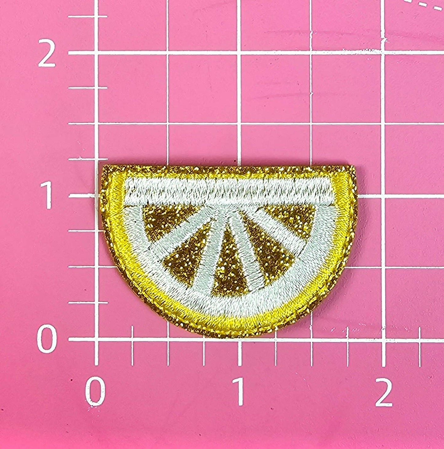 Glitter Lemon Wedge Patch