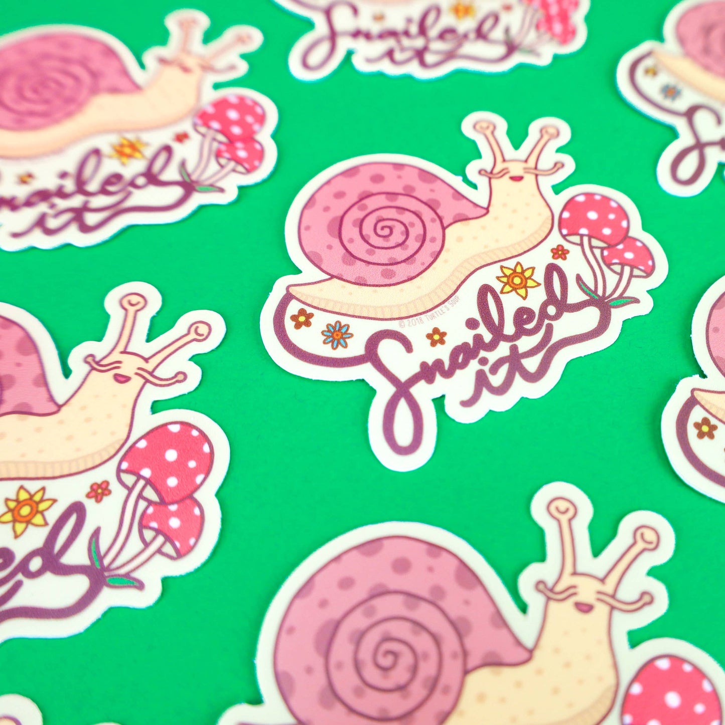 Snailed It Vinyl Sticker