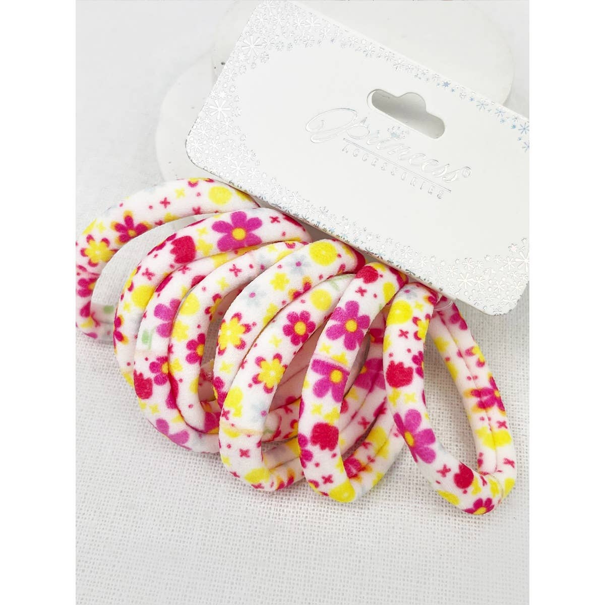 Assorted Butterfly and Floral Print Hair Tie Set