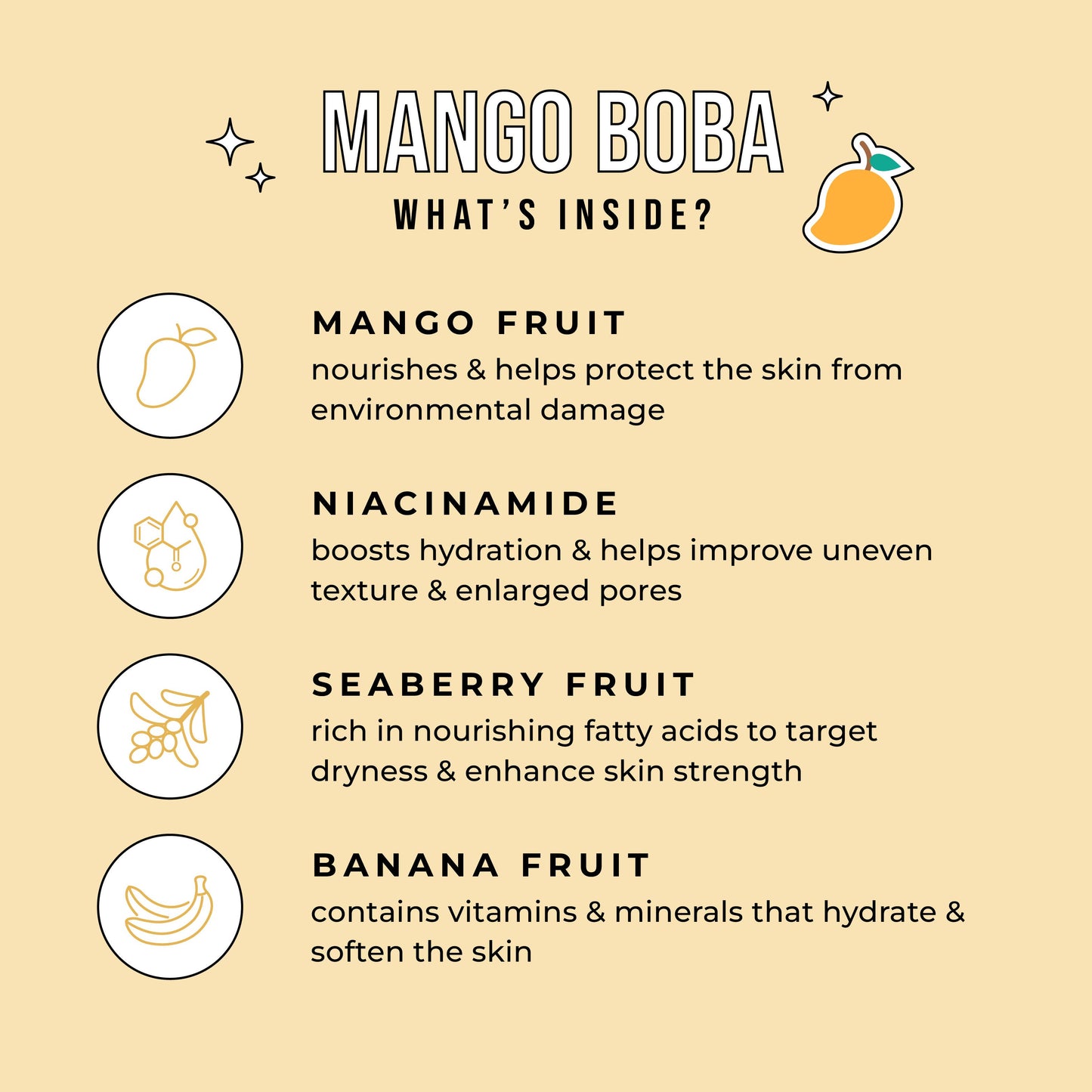 Mango Boba Nourishing Hydrogel Mask