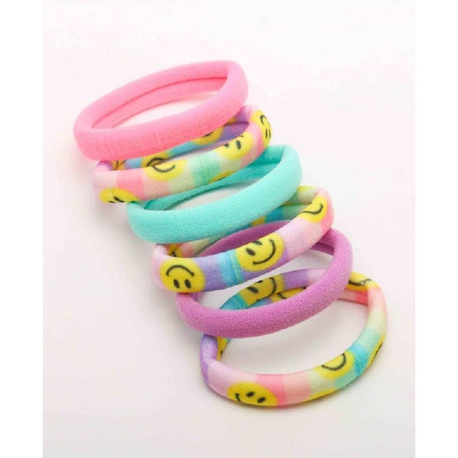 Smiley Face Hair Tie Set