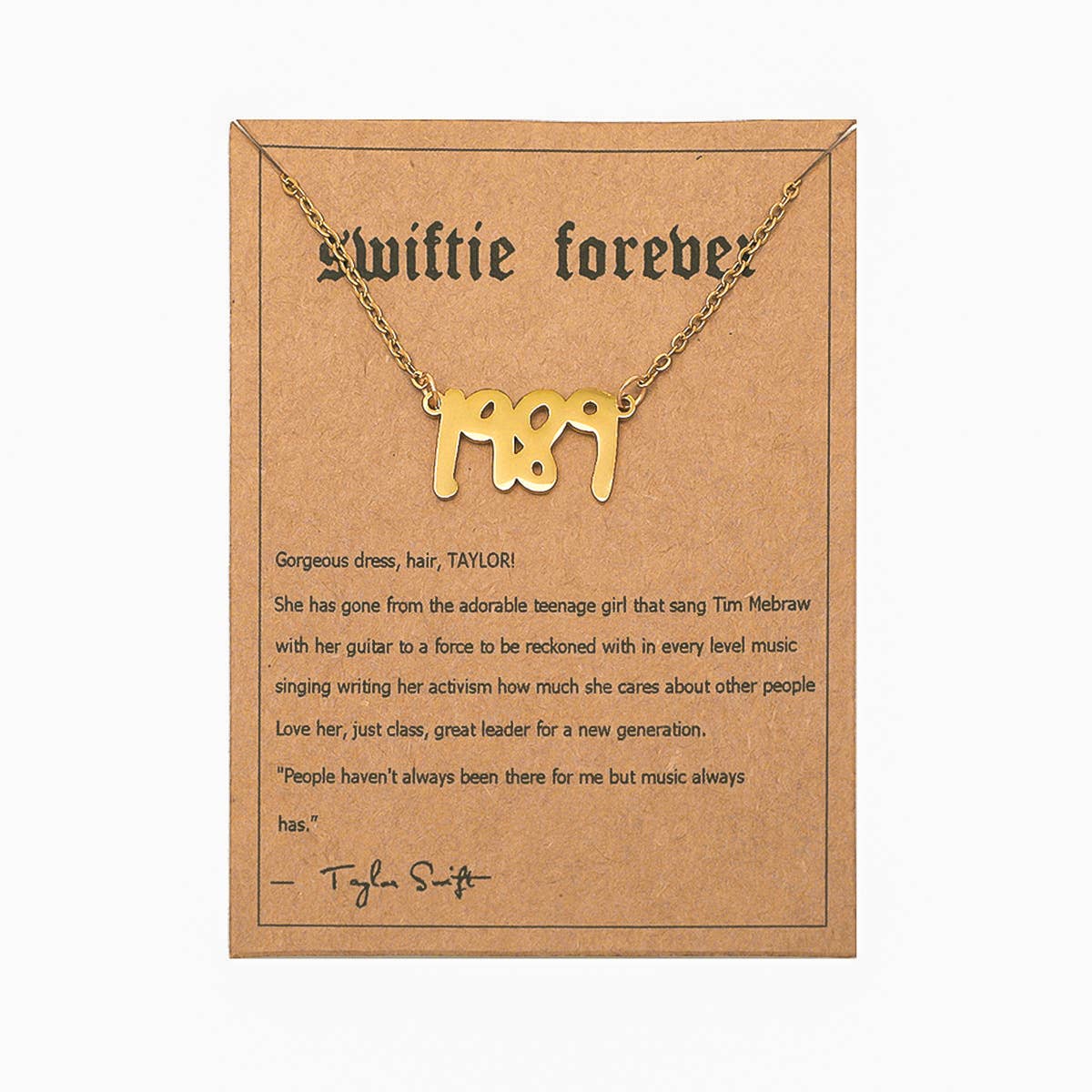 Taylor swift FEARLESS necklace