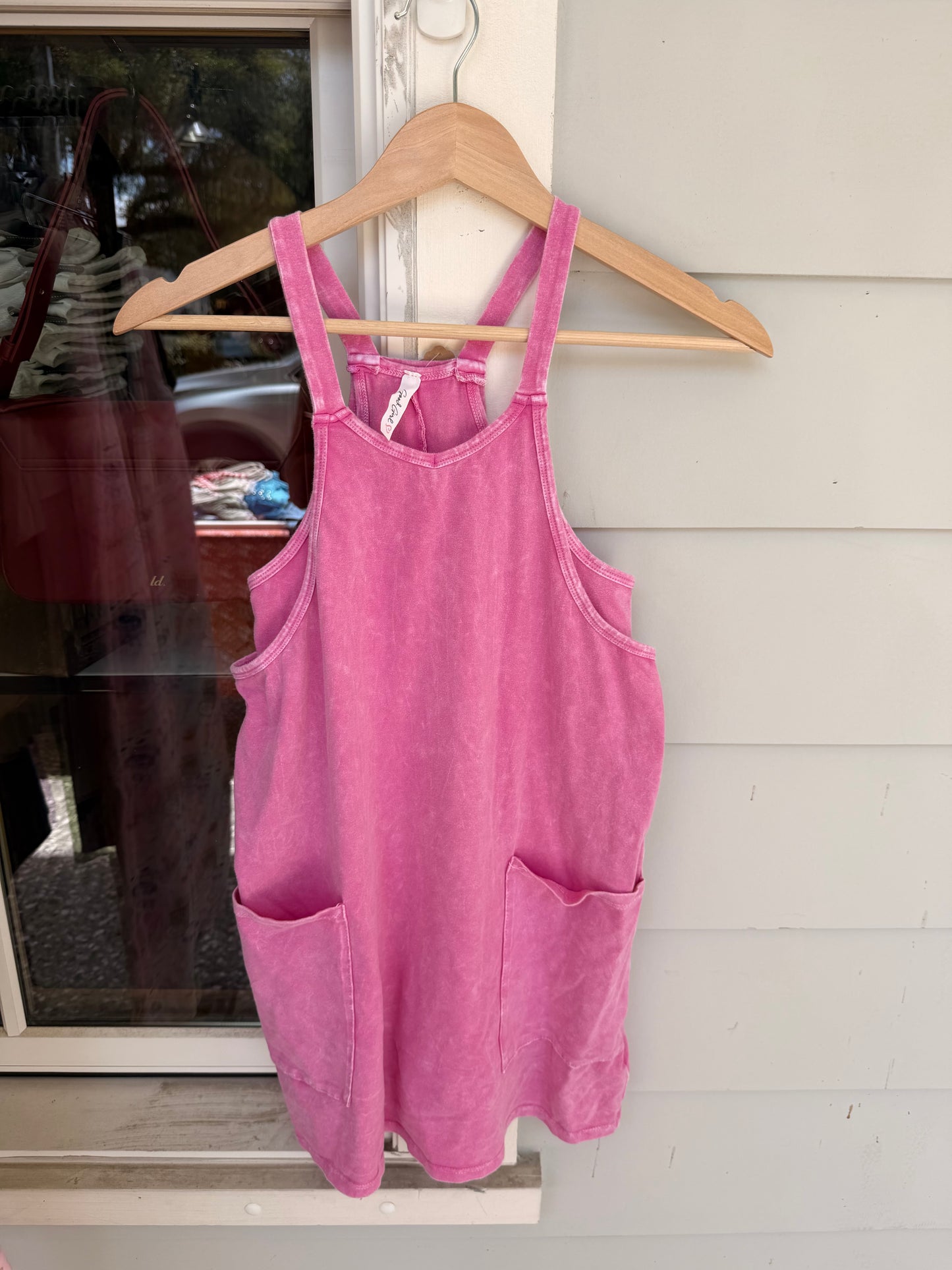 Washed Tank Dress Romper