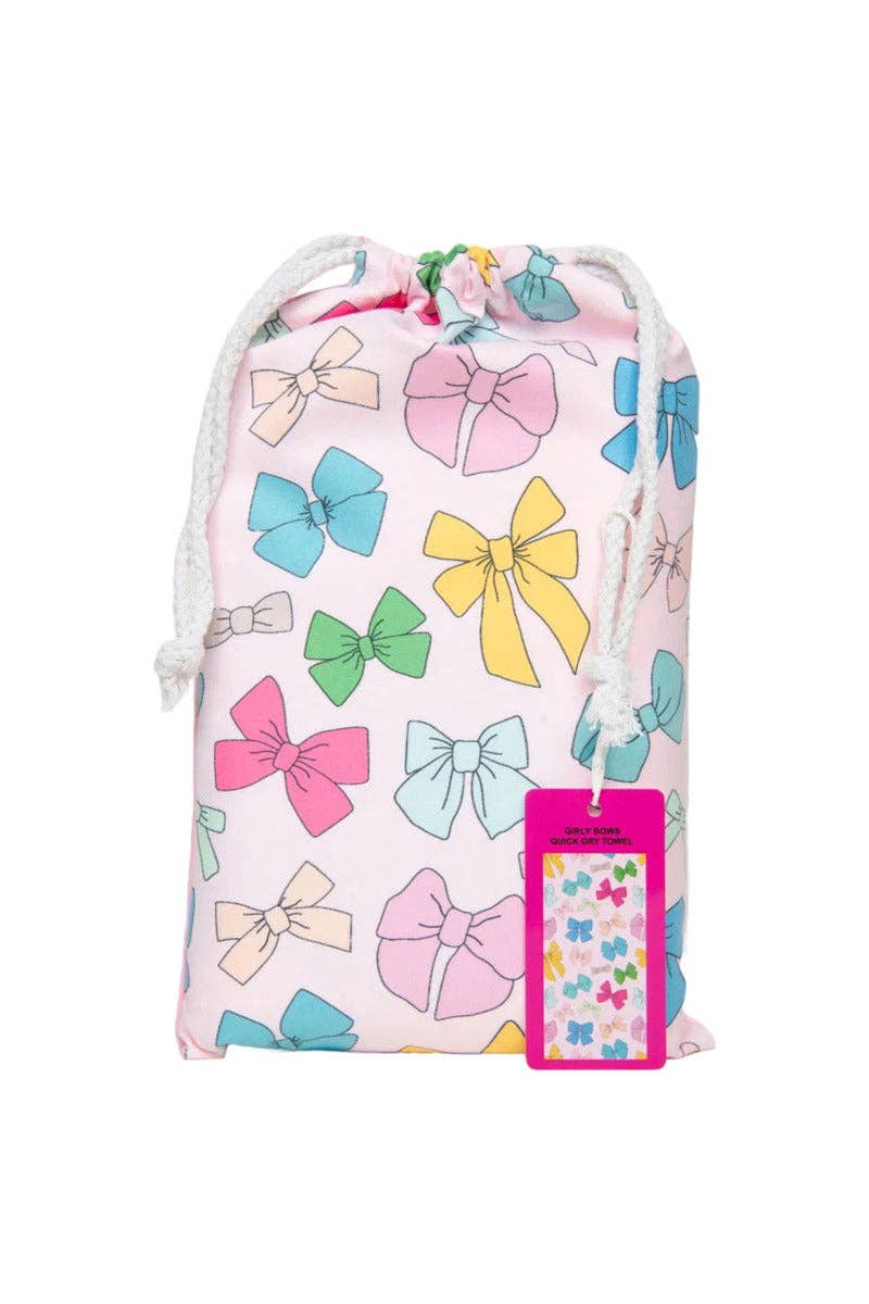 Girly Bows Cute Beach Towel