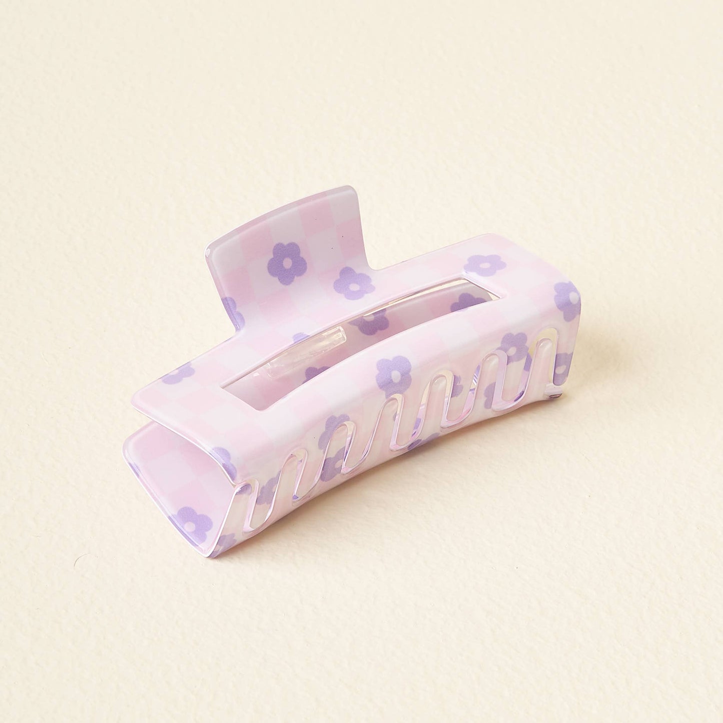 Claw Clip-Check Purple
