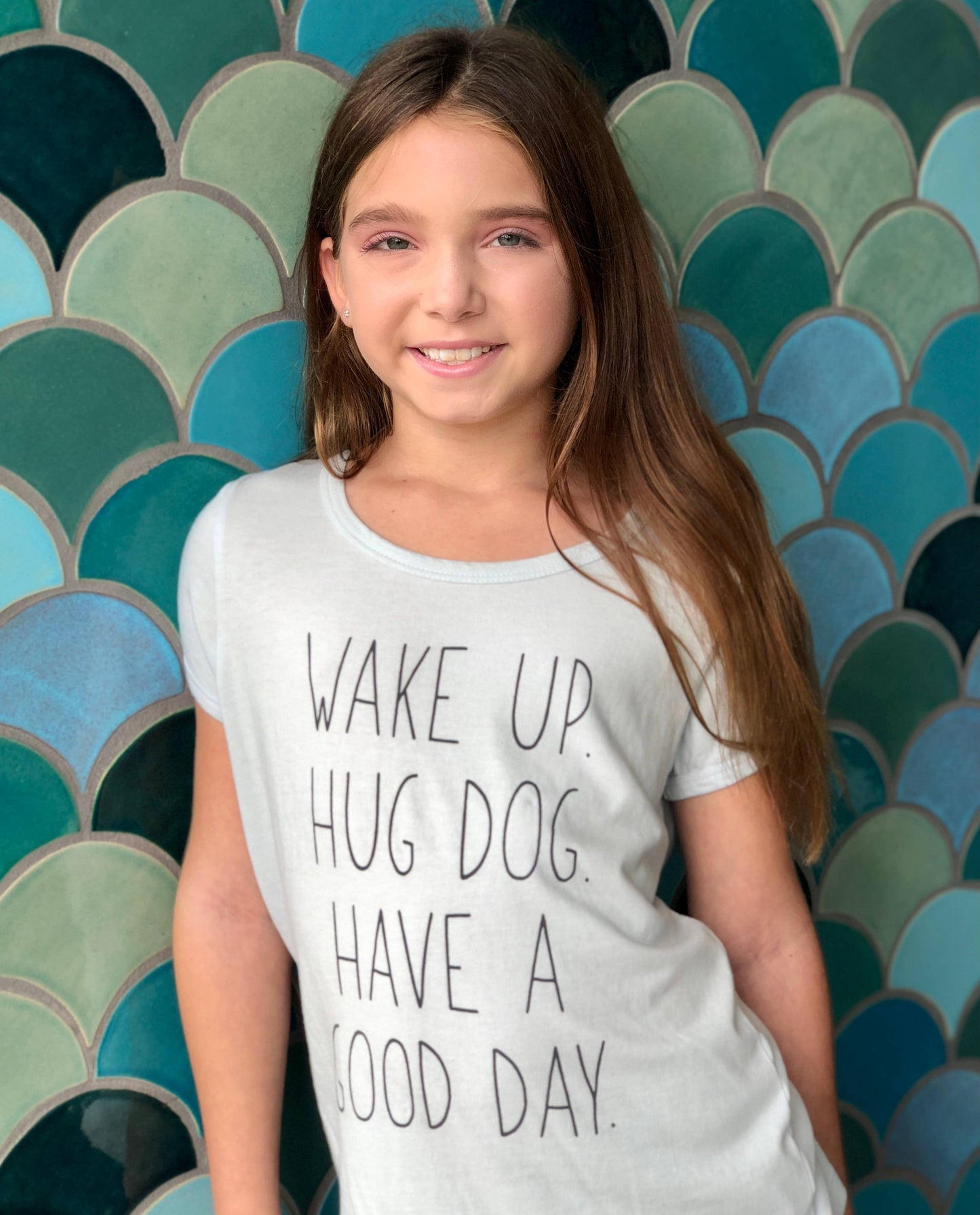 Wake Up. Hug Dog. Have A Good Day. -