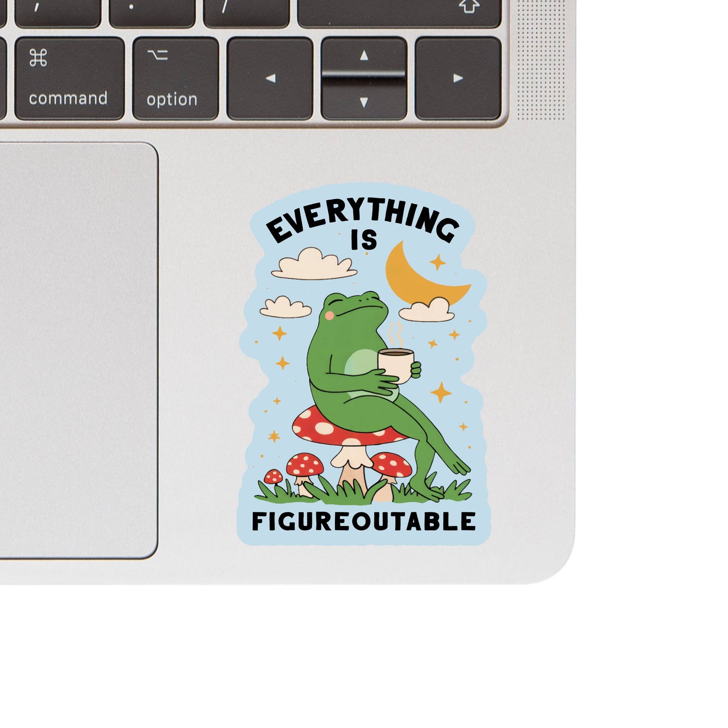 Positive Motivational Frog High Quality Vinyl Sticker