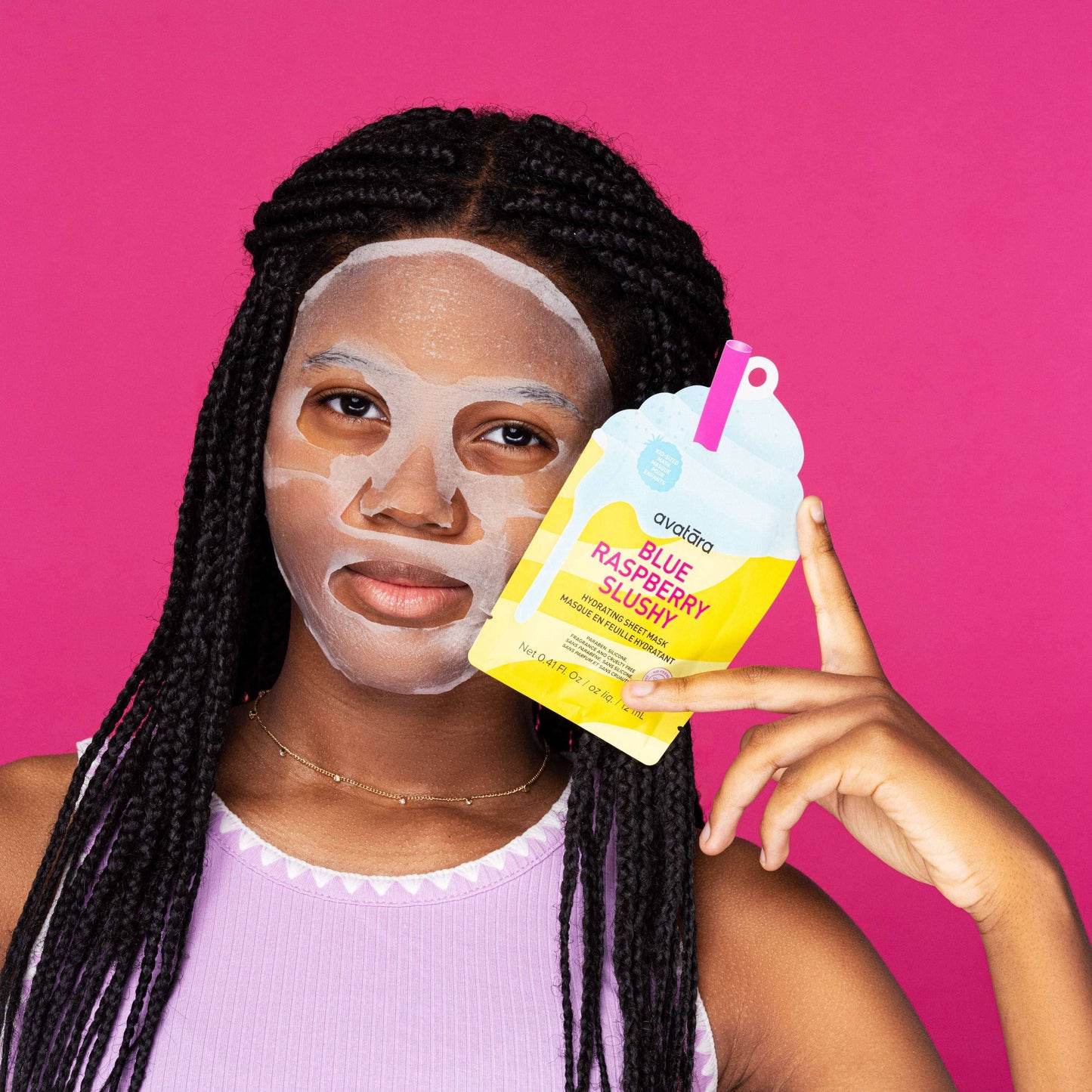 Blue Raspberry Slushy Kid's Mask