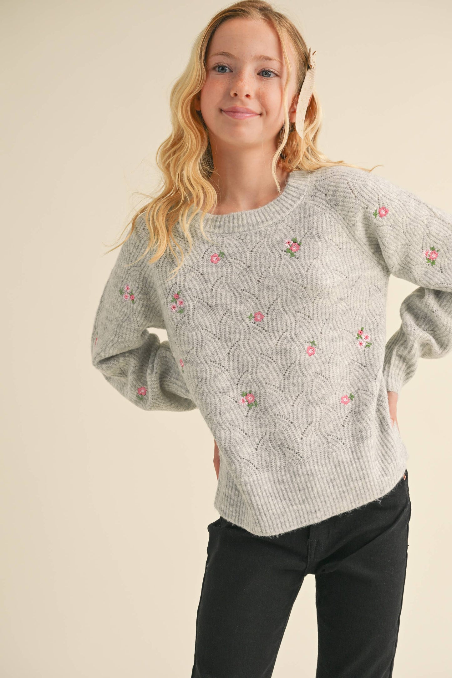 CREWNECK RAGLAN SWEATER
