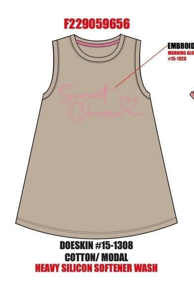 Sun Chaser Embroidery Tank