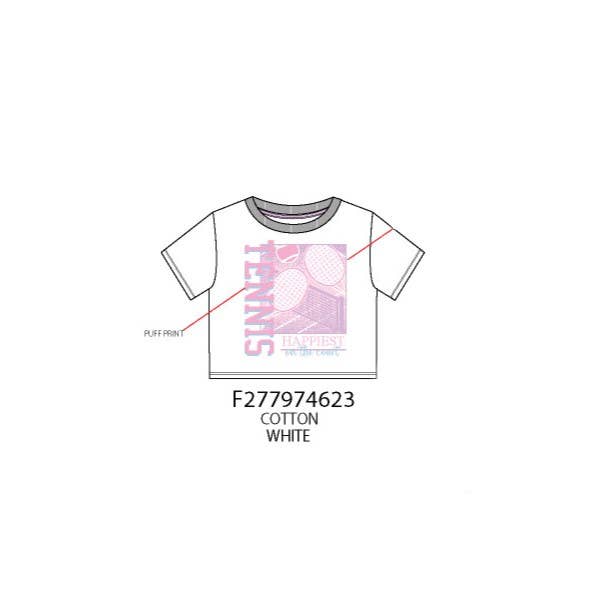 Happiest on the court graphic t-shirt