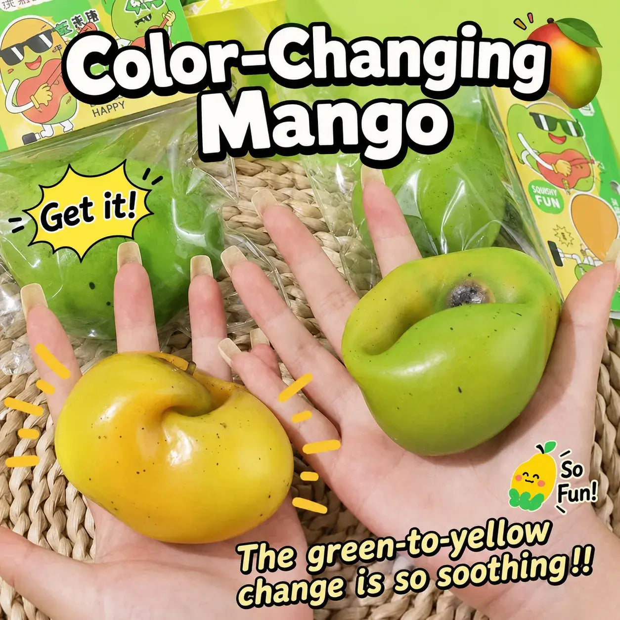 Color Changing Mango Squishy