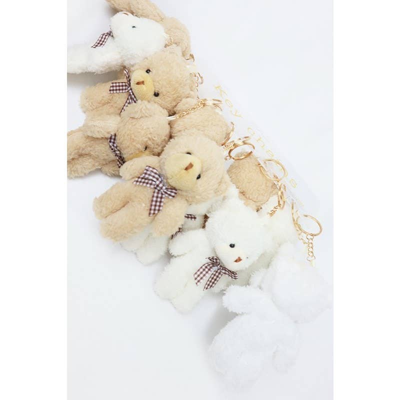 Plush Teddy Bear Keychain