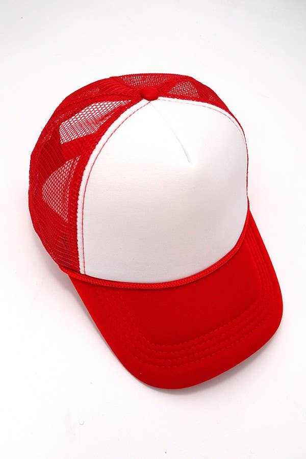 TRUCKER HAT FOAM FRONT MESH BACK HAT CAP