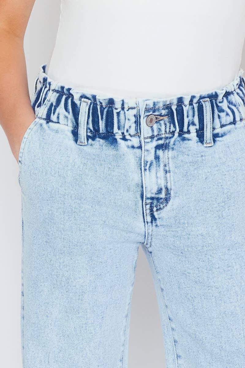 Lt Stone high rise wide leg