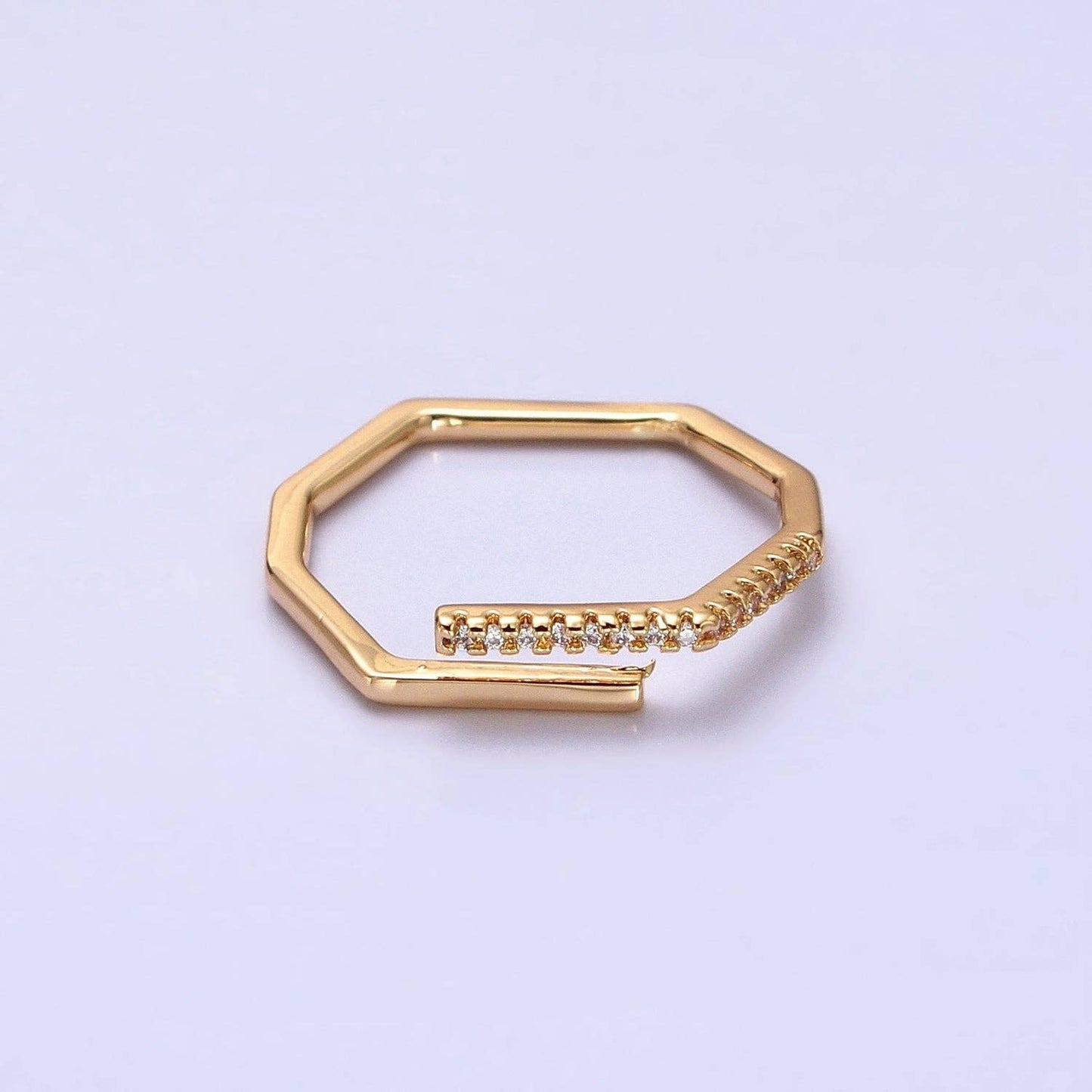 Thin Hexagon Ring