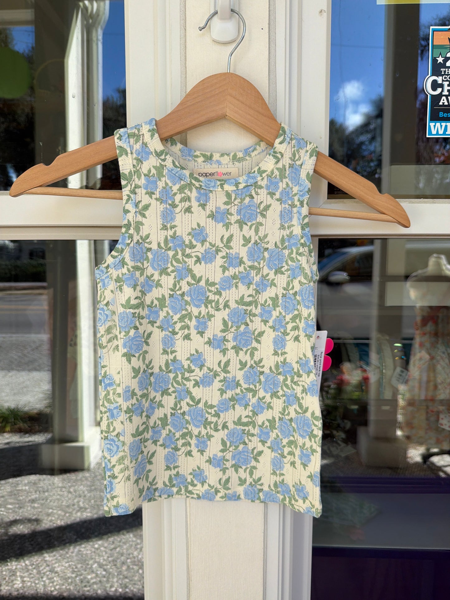 floral print tank top