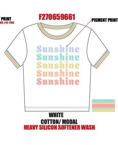 Sunshine, Sunshine, Sunshine Ringer Tee