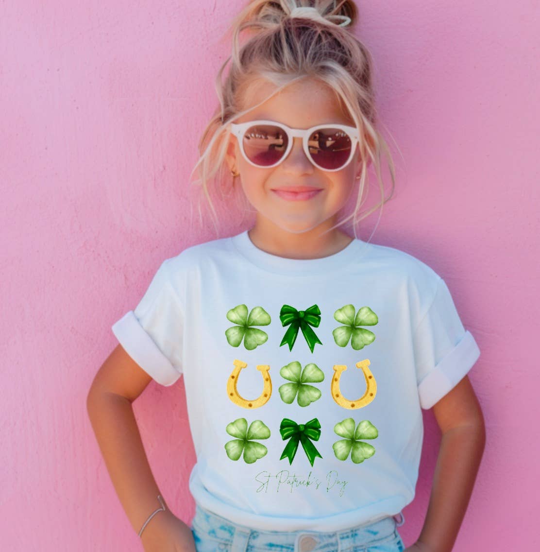 YOUTH St Patrick’s Day Coquette Tee Kids
