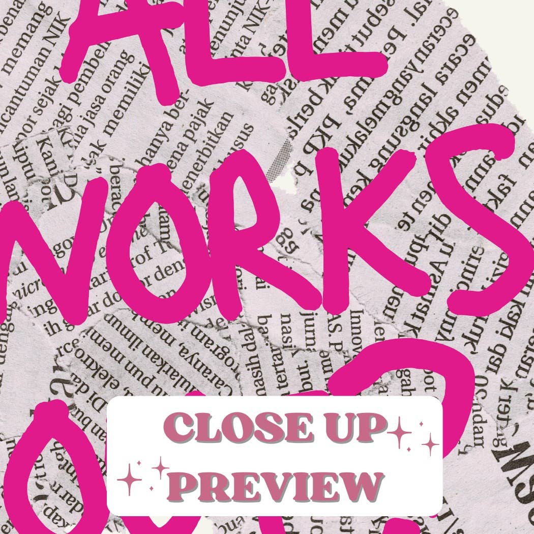 What If It All Works Out Trendy Retro Newspaper Print