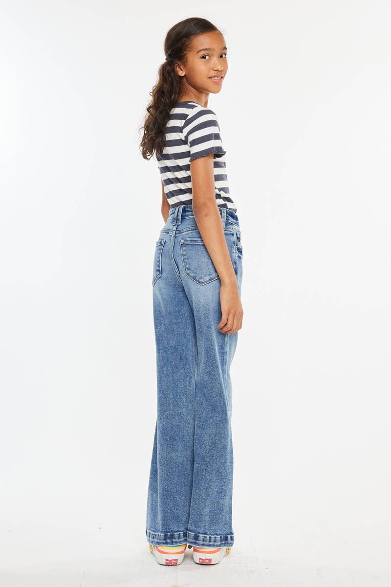 Med Wash High Rise Wide Leg