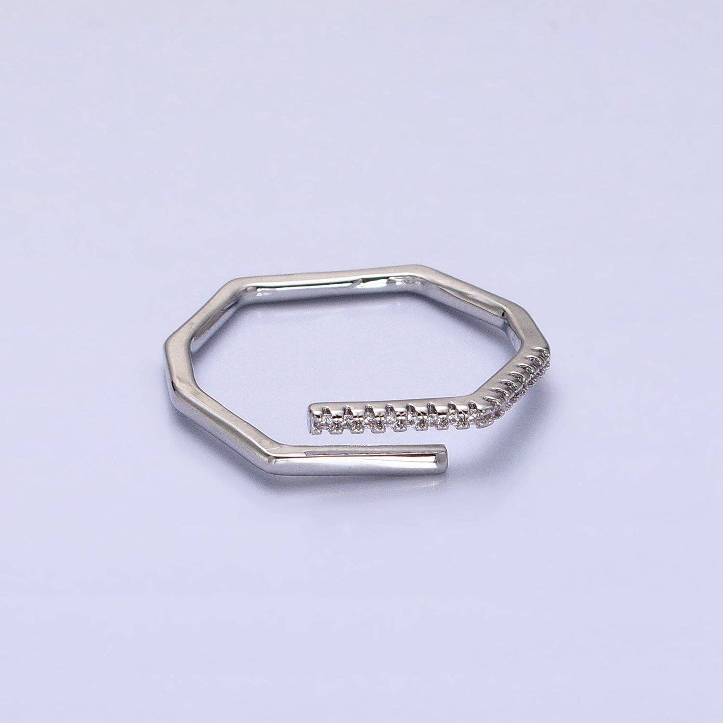 Thin Hexagon Ring