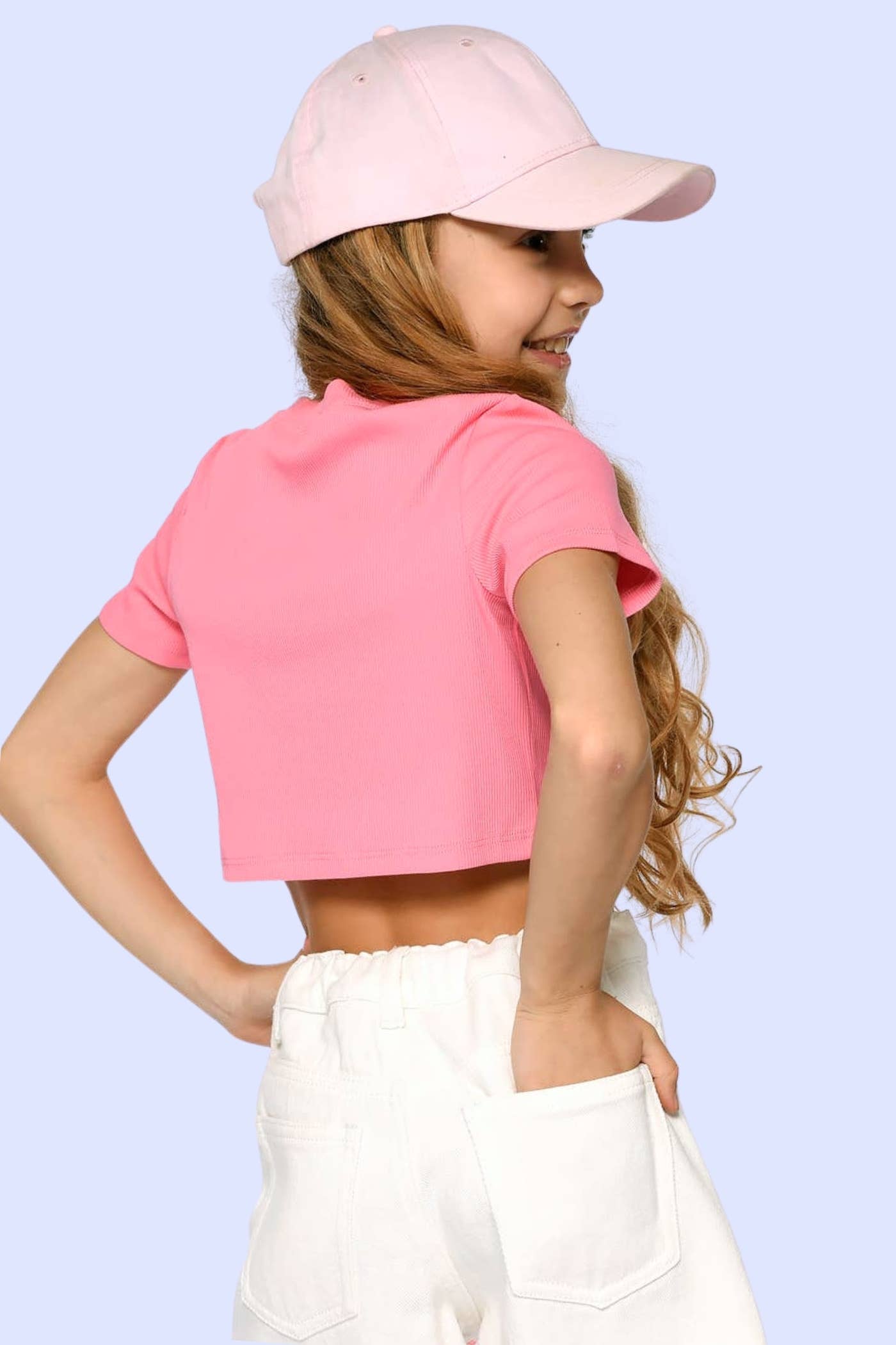 SHORT SLEEVE RIBBED CROP TOP