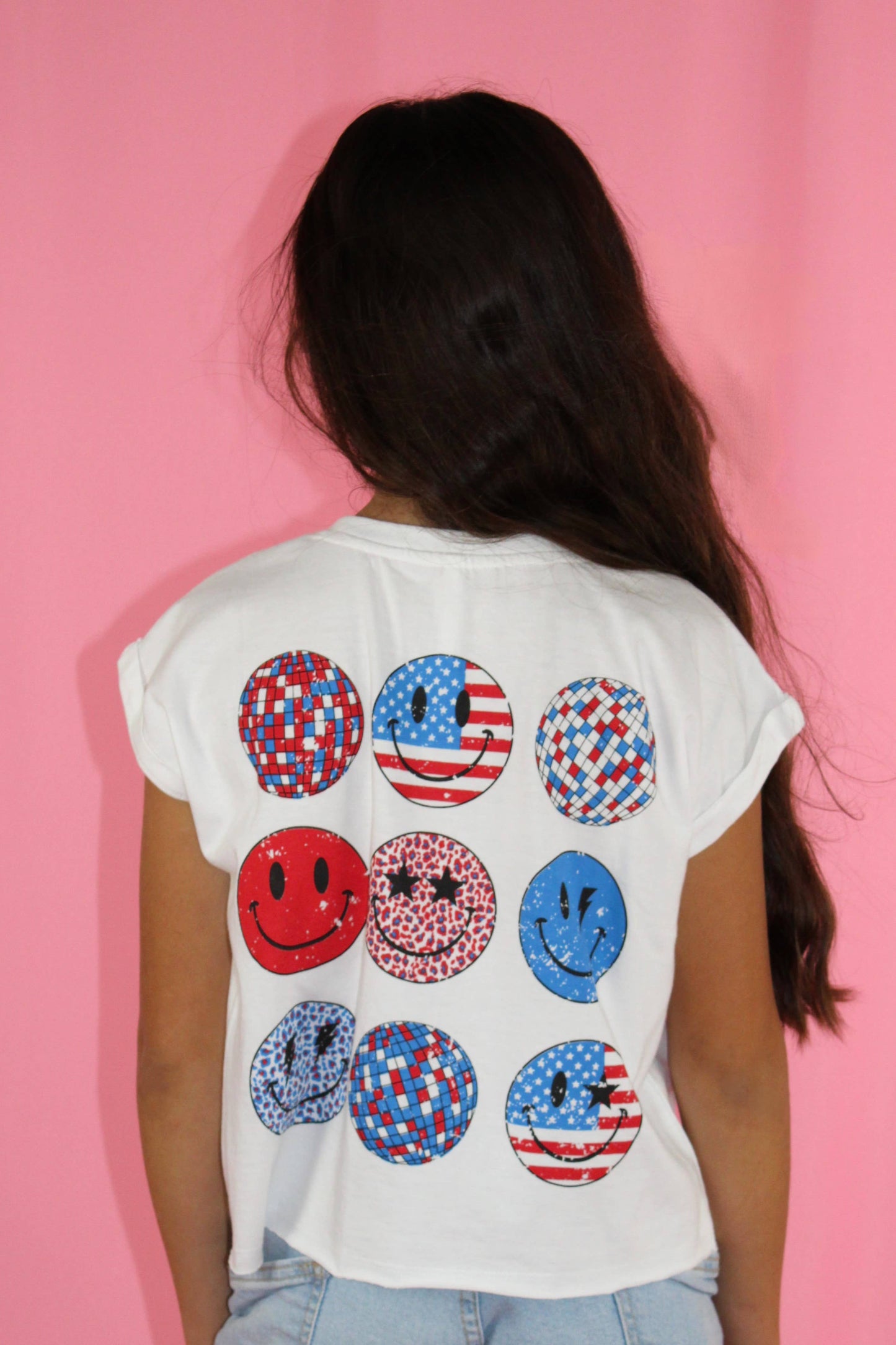 Chillin' in the USA embroidery sleeveless shirt