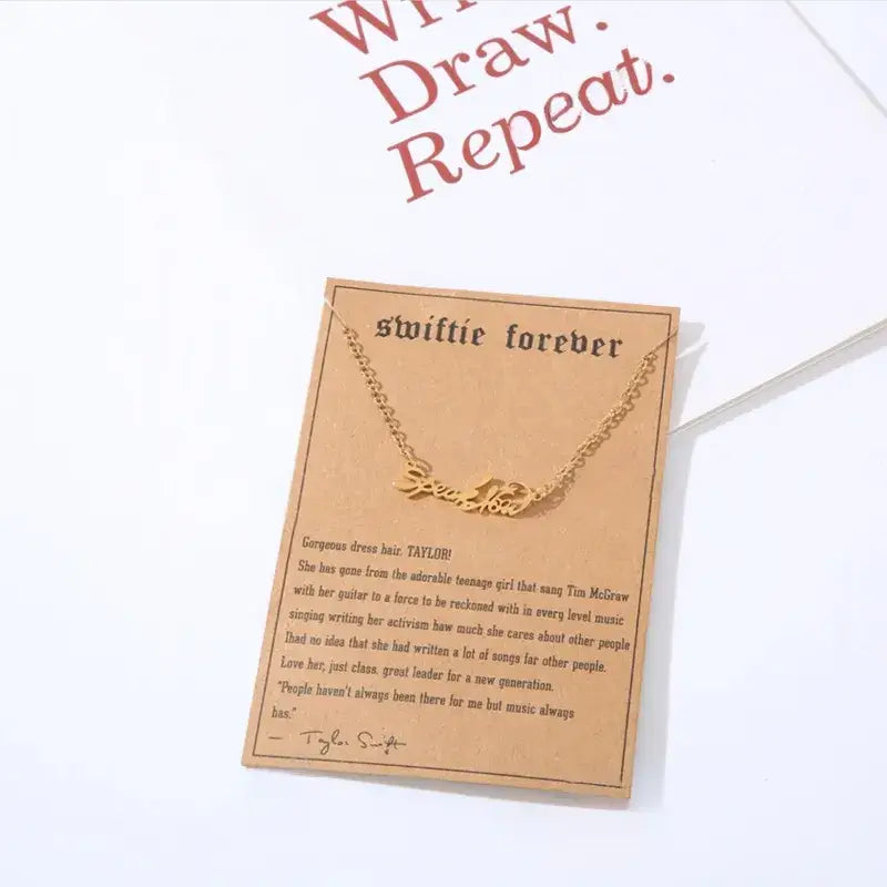 Taylor Swift Swiftie Pendant Necklace by Eras Necklace