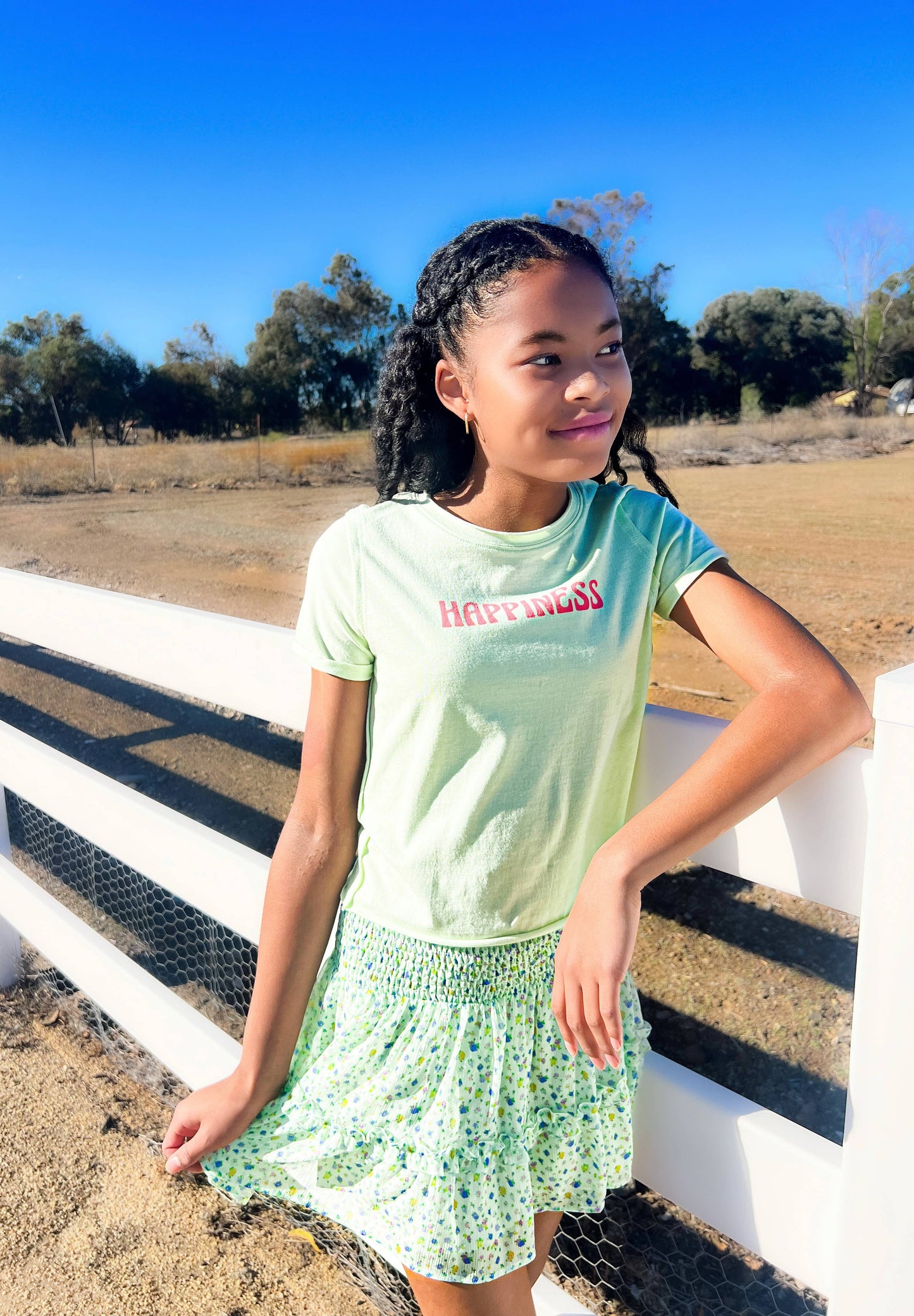 Happiness happy face tee