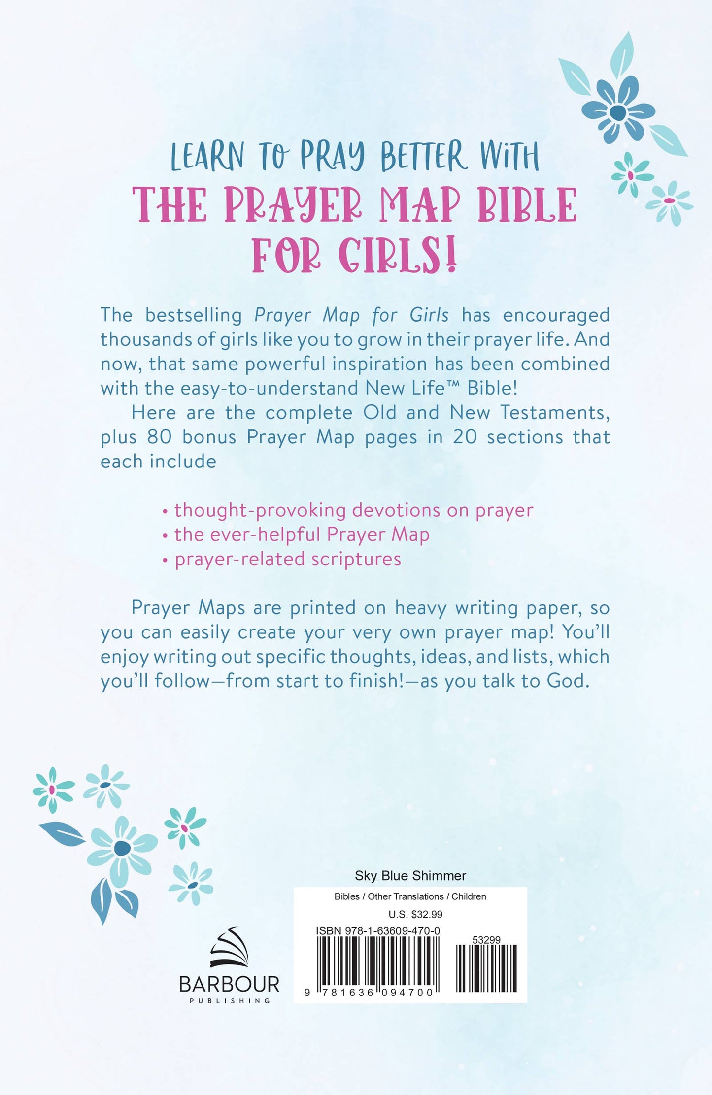 The Prayer Map Bible for Girls NLV