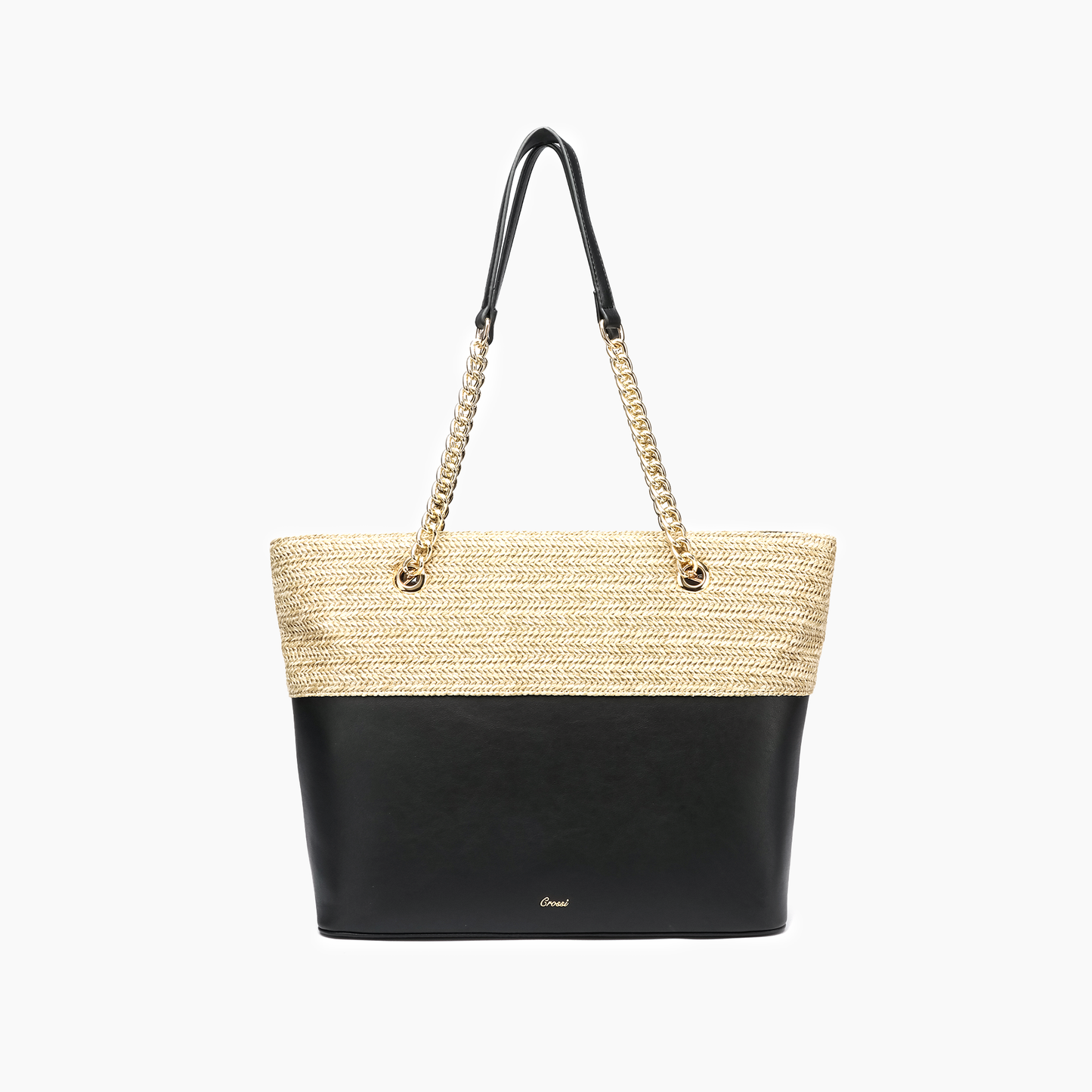 Daisy Fall Bowtie Dual Straw Tote Bag