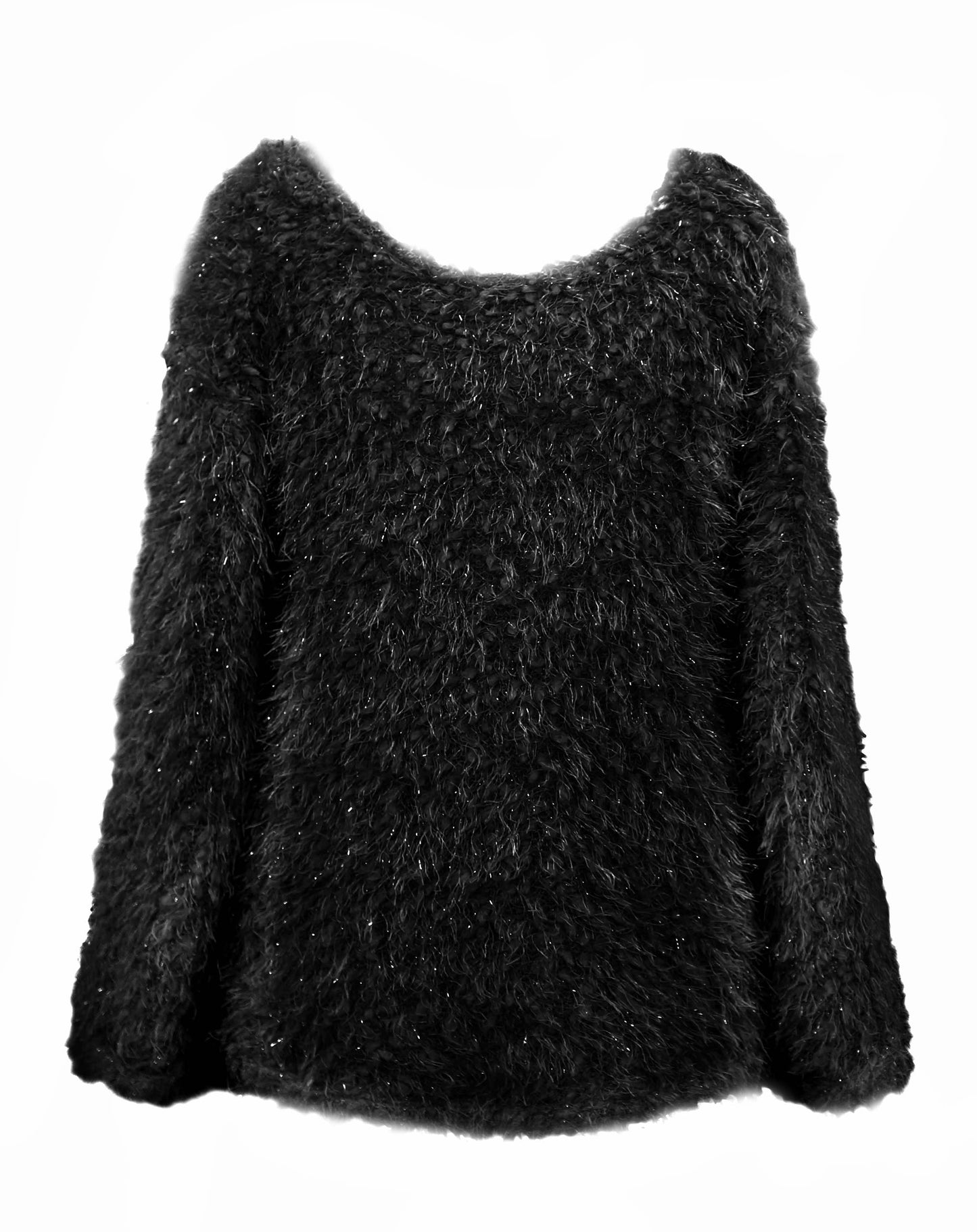 Long Sleeve Textured top with back Lace-up tie