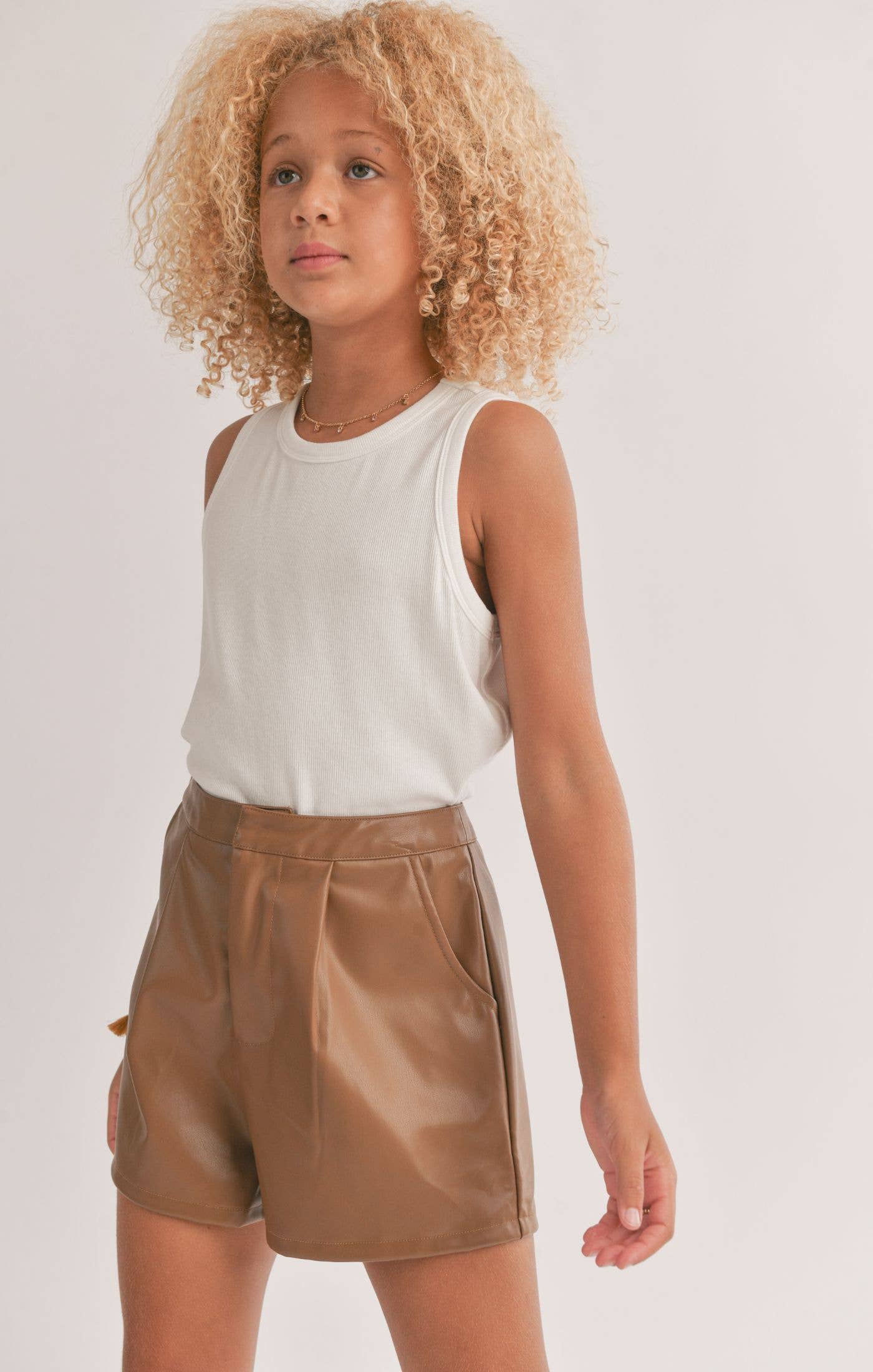 White Marshmallow Racerback Crop Tank