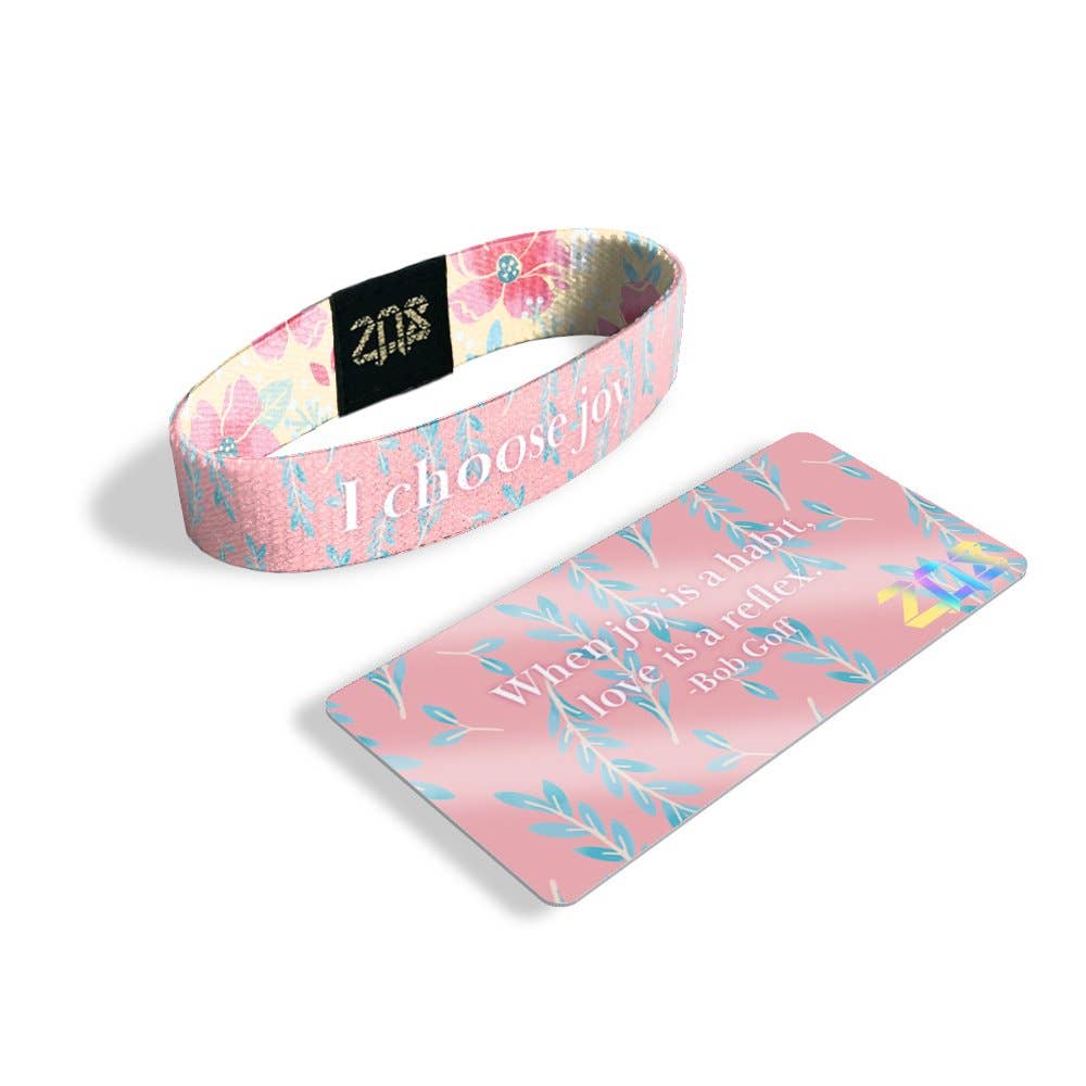 I Choose Joy - Floral Bracelet