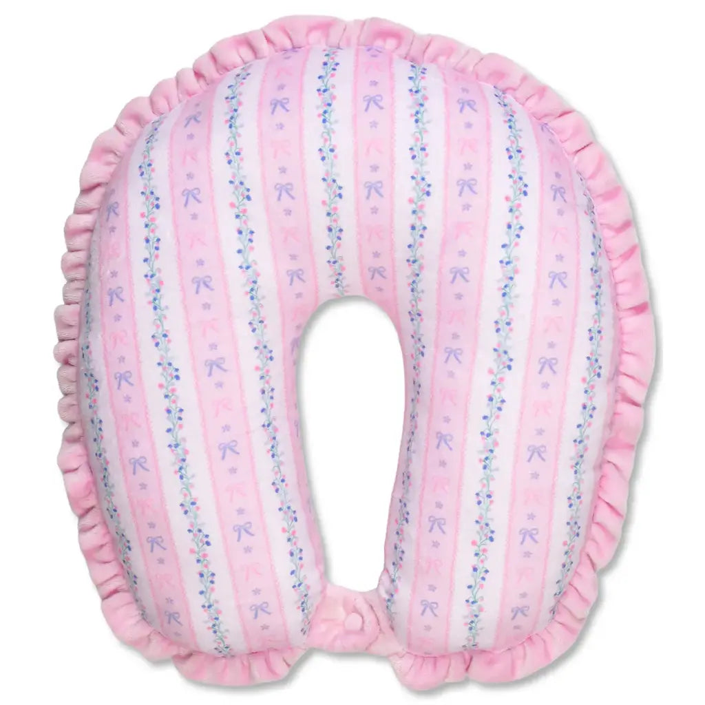 Floral Stripes Neck Pillow