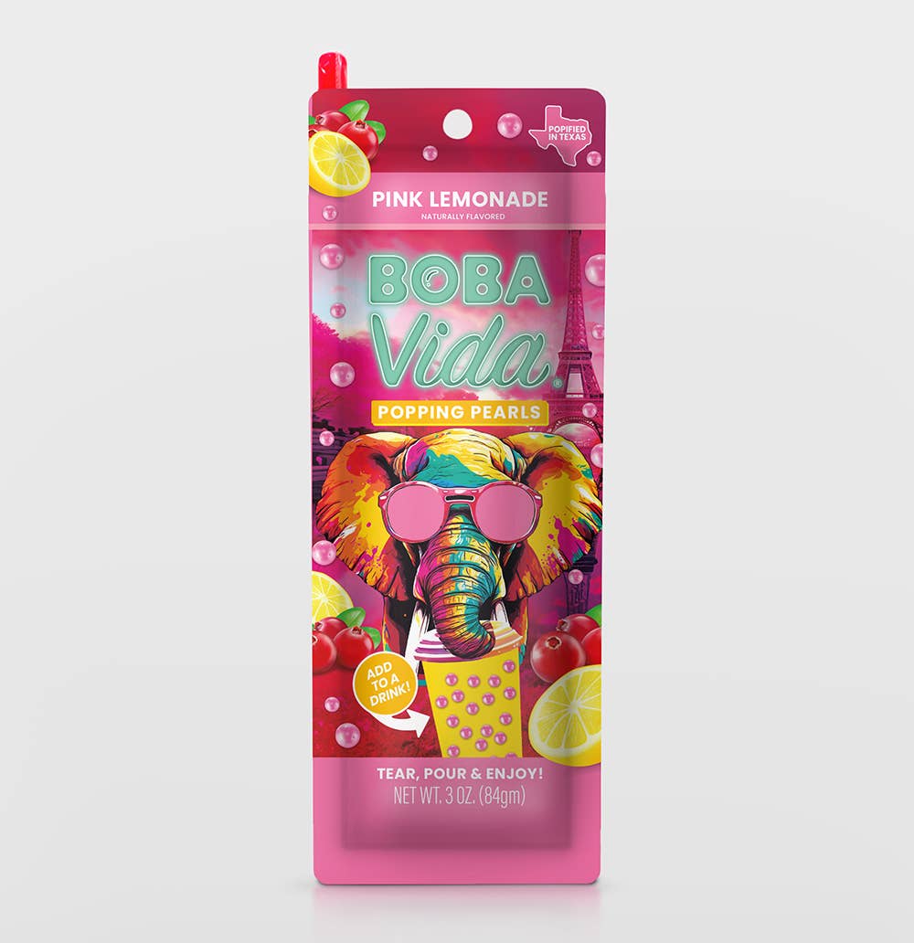 BobaVida Popping Boba - Pink Lemonade