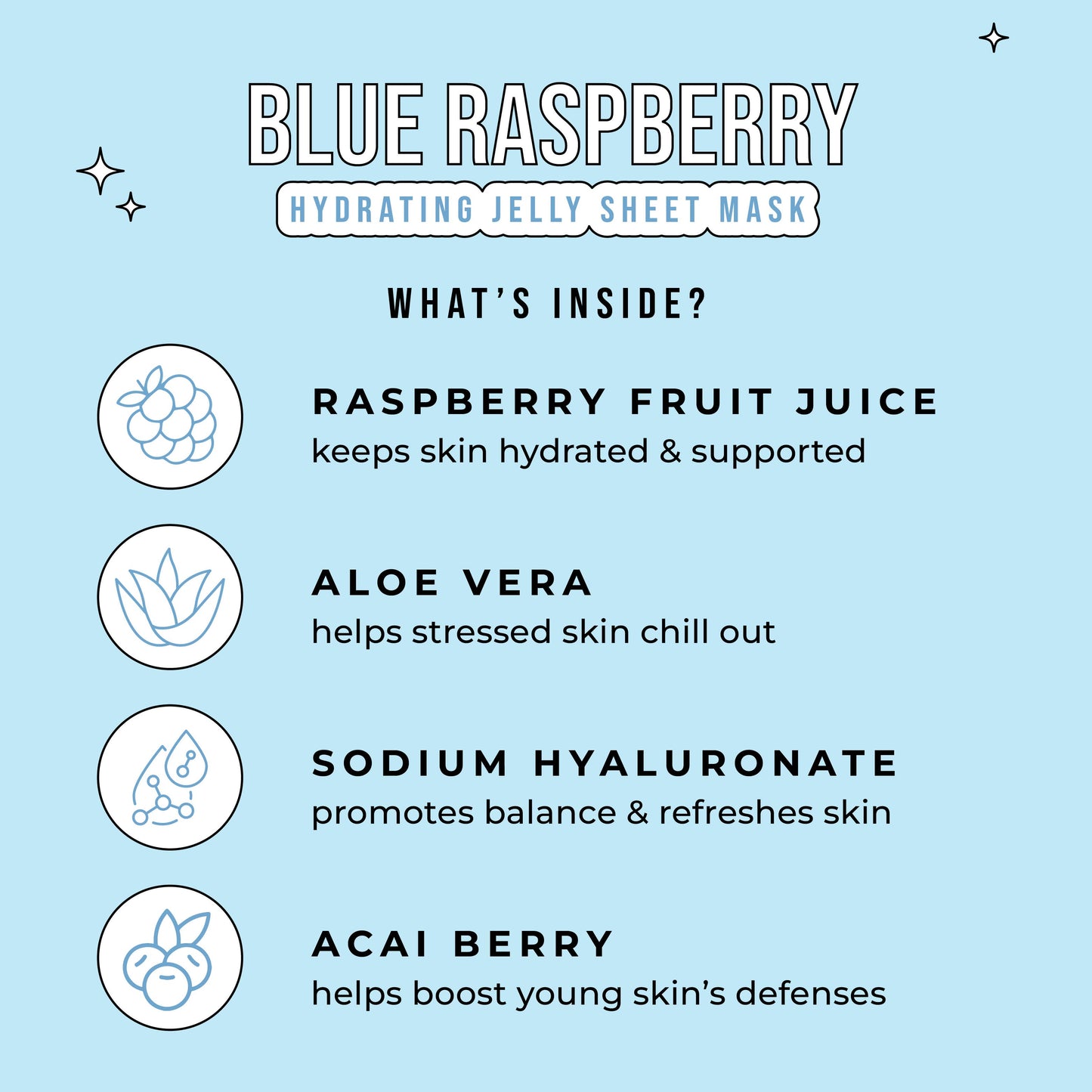 Blue Raspberry Slushy Kid's Mask