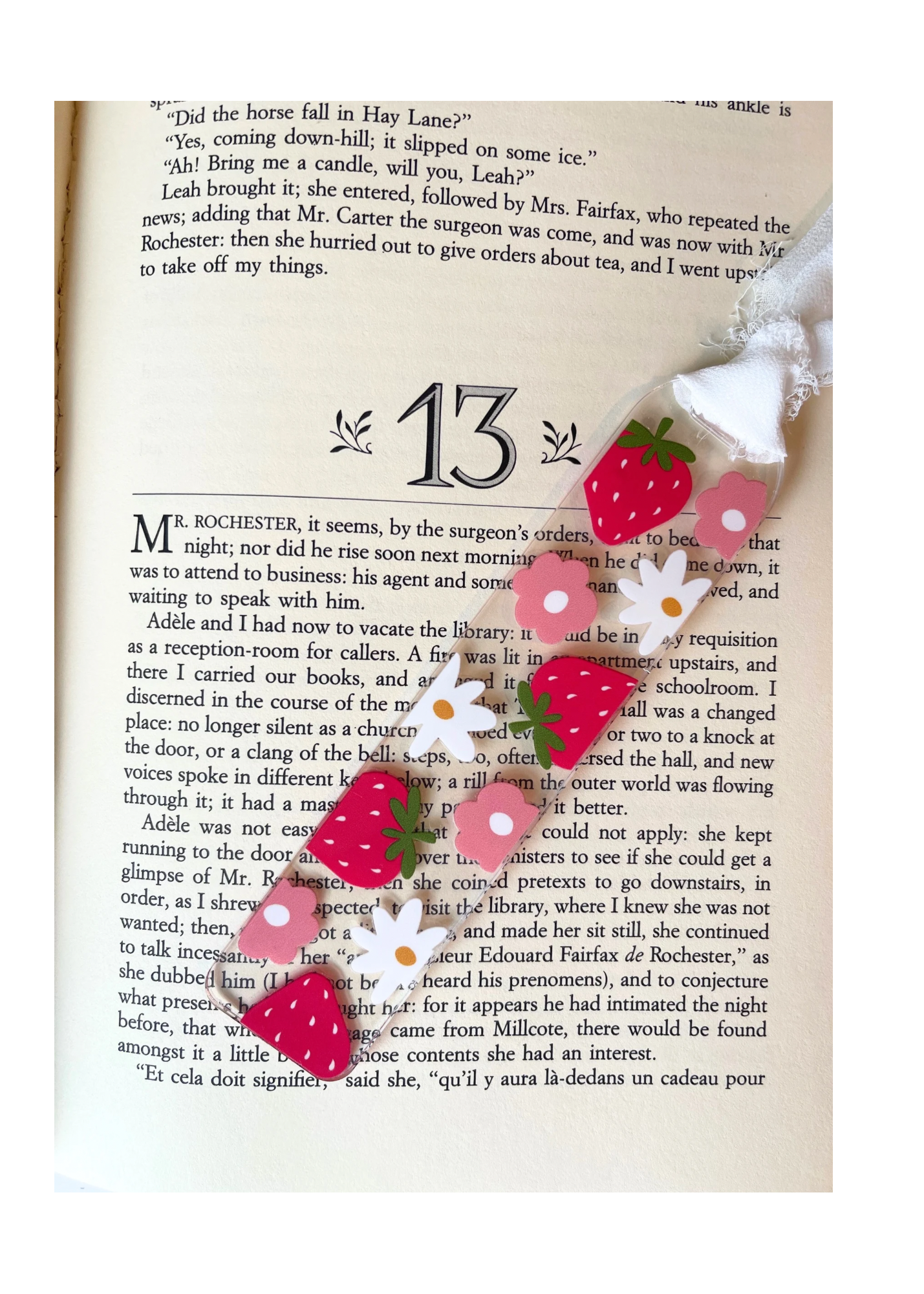 Acrylic bookmark with ribbon-summer collection