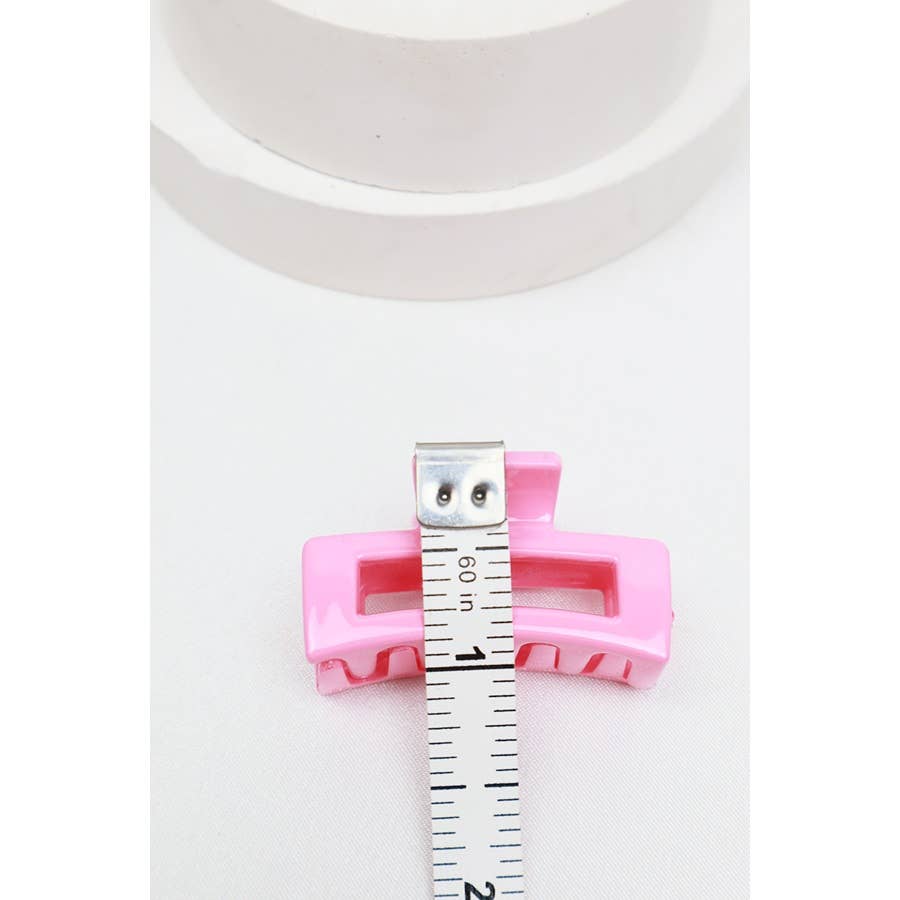 3-Pcs Mini Rectangle Hair Claw Set
