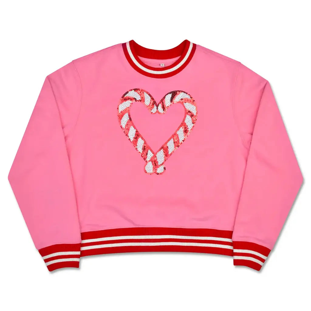 Candy Cane Heart Sweatshirt