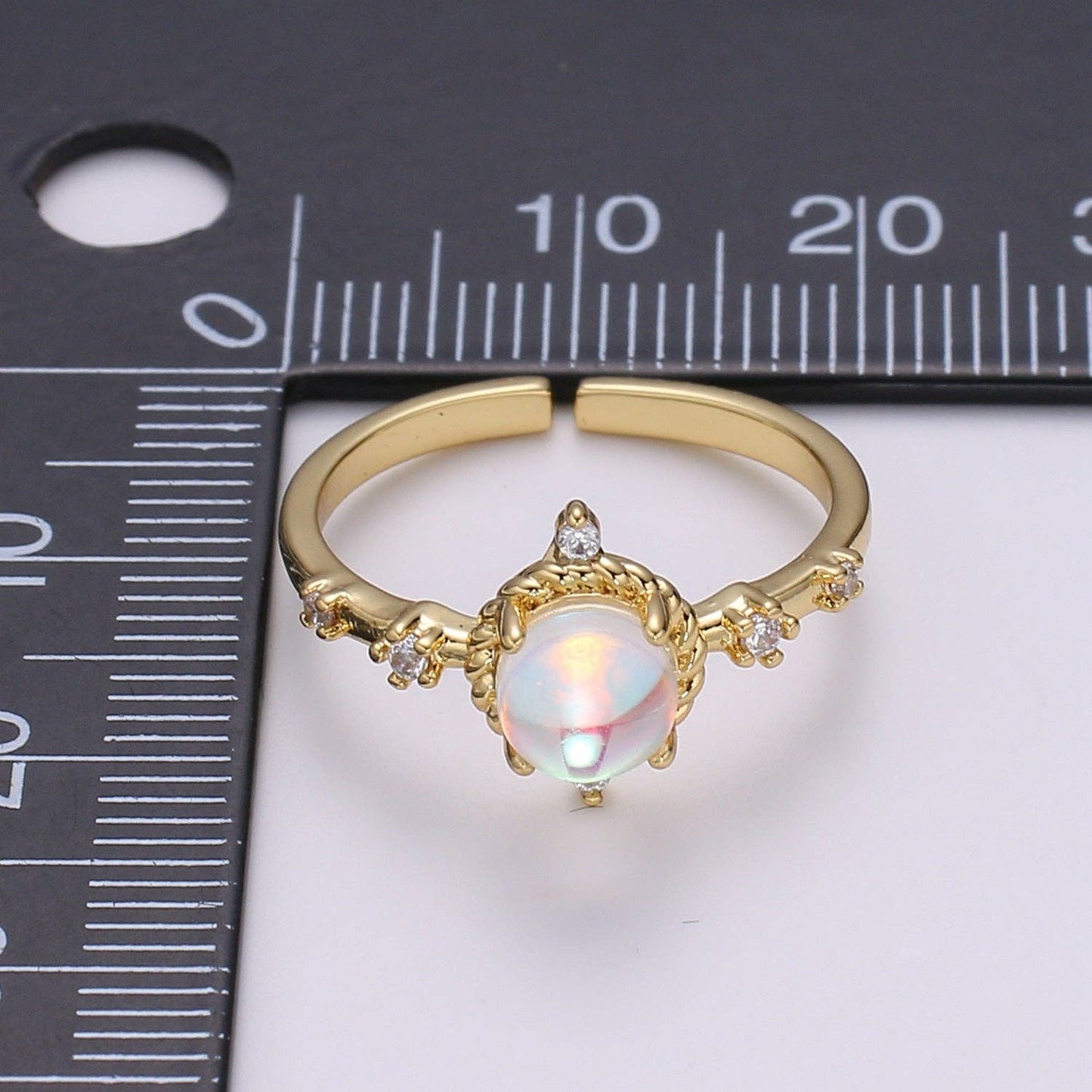 Dainty Monstone Celestial Ring