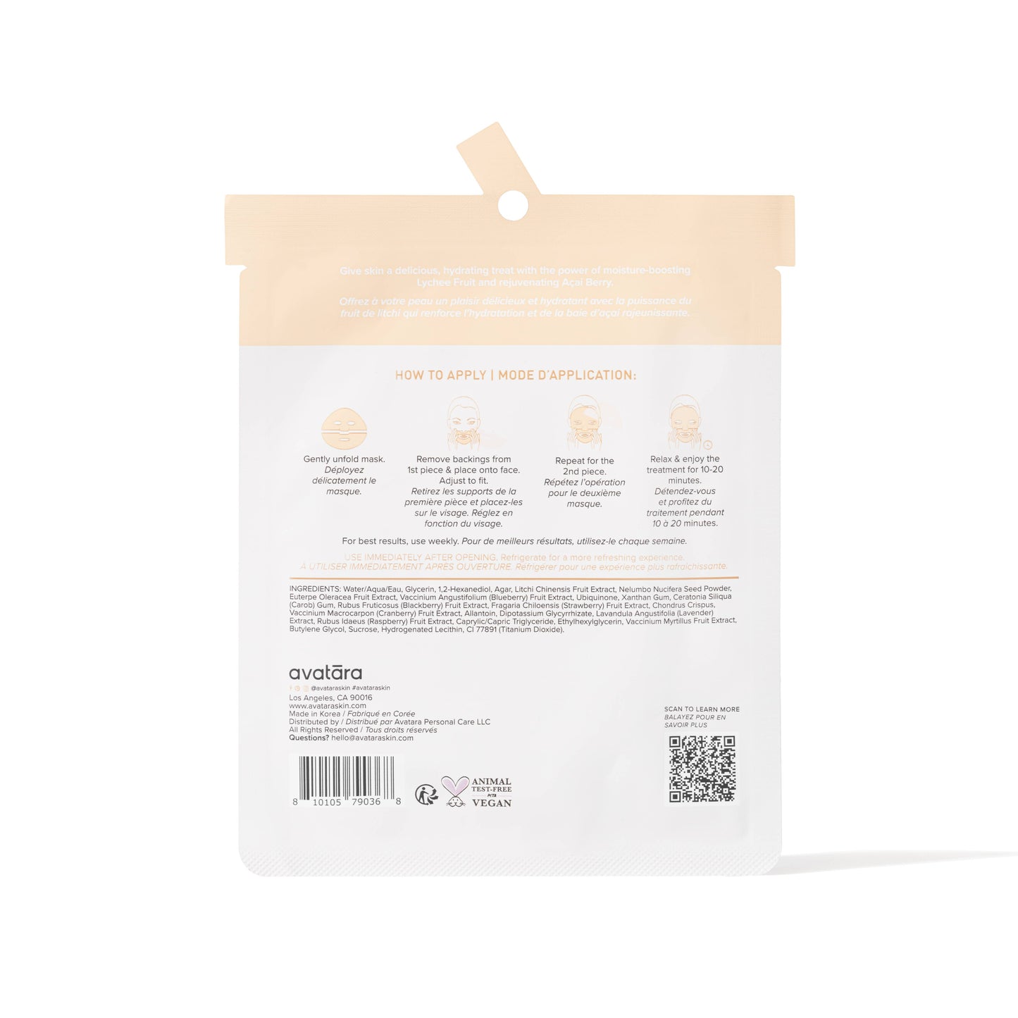 Lychee Boba Hydrating Hydrogel Mask