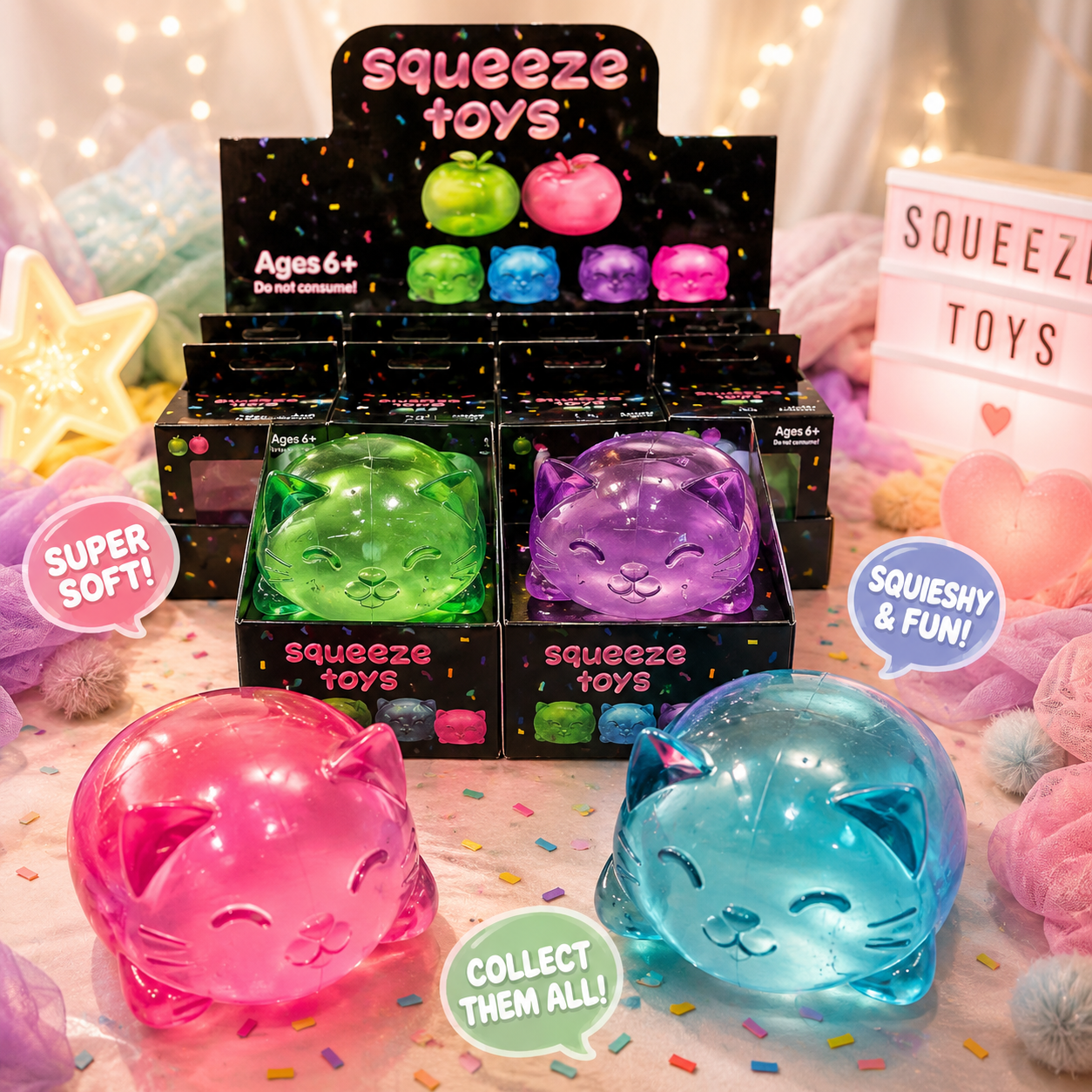 Maltose Cat Dough Squishy Fidget